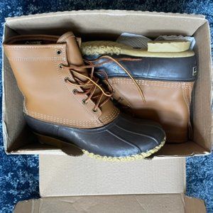 LL Bean Bean Boots  8" Thinsulate Men's 10 Tan/Brown